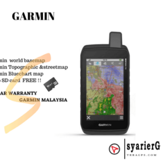 Garmin Montana 700 rugged touchscreen with accessories